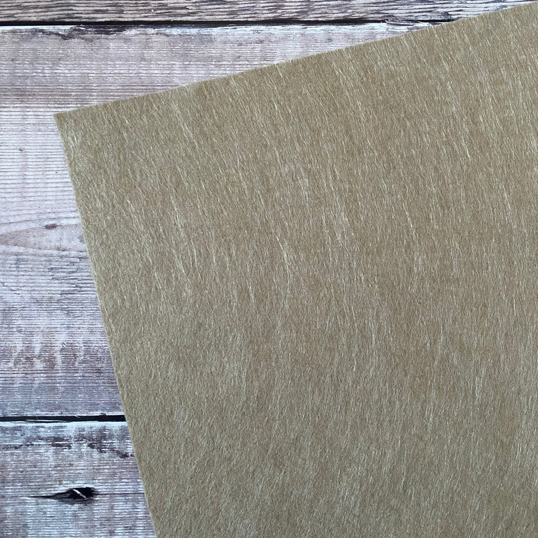 Vanilla latte wool blend felt the handmade florist a4 sheet