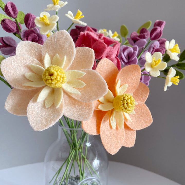 Collarette Dahlias, Hydrangeas, Lilacs and Dainty Primroses