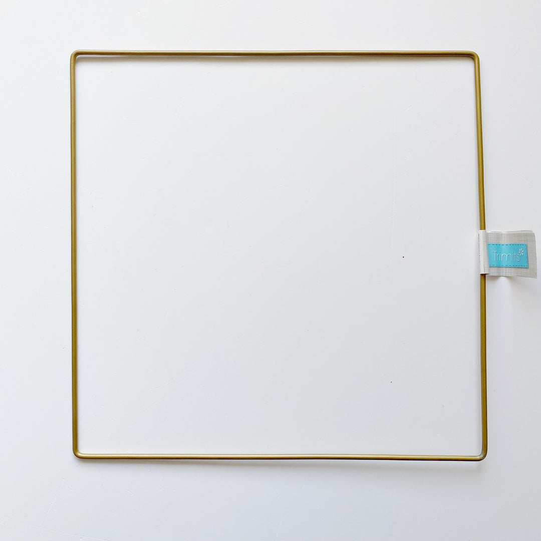 Trimits square craft hoop gold 20cm