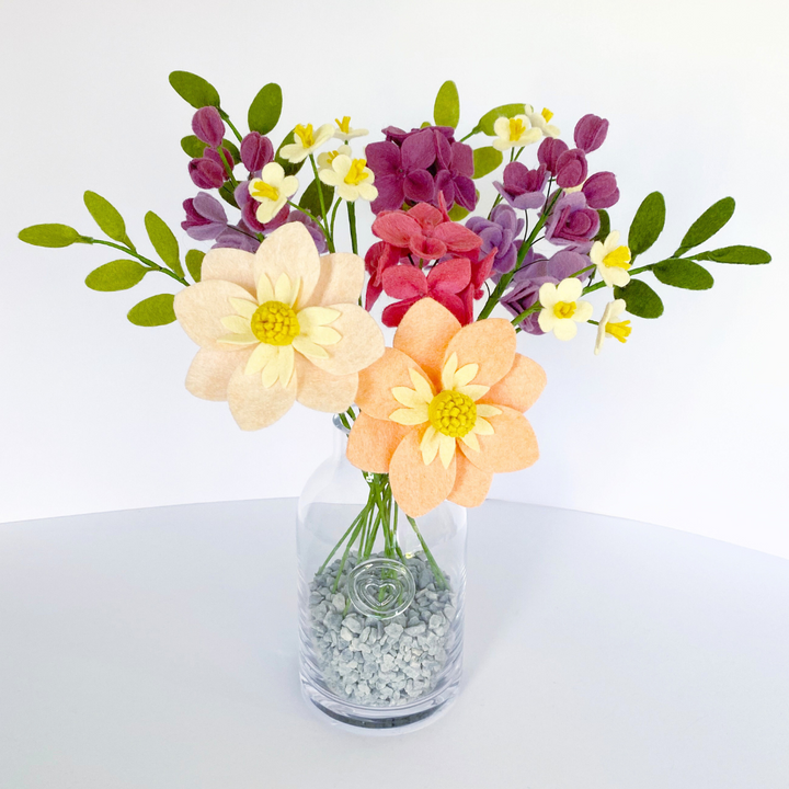 Blissful Blooms felt flower craft kit from The Handmade Florist