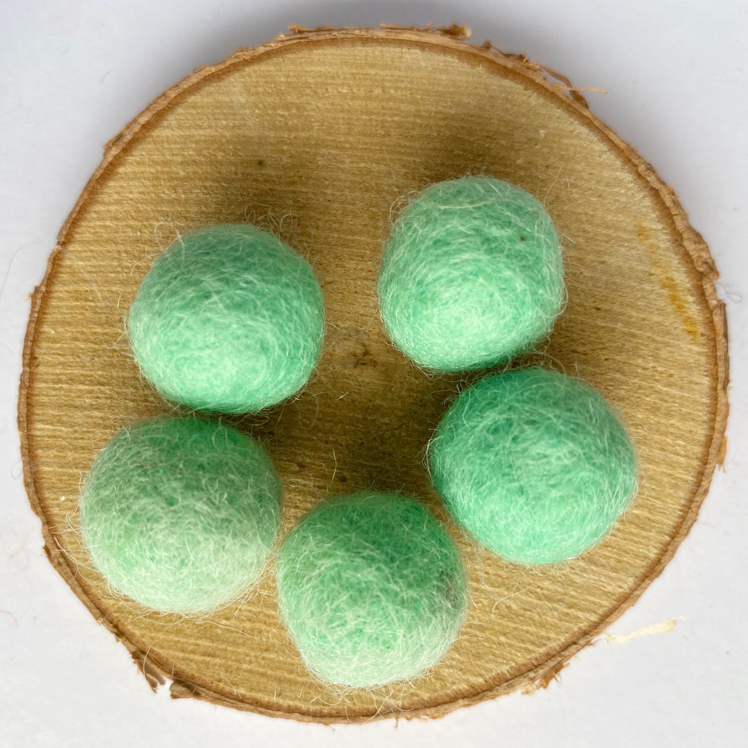 Felt Balls: Aquamarine