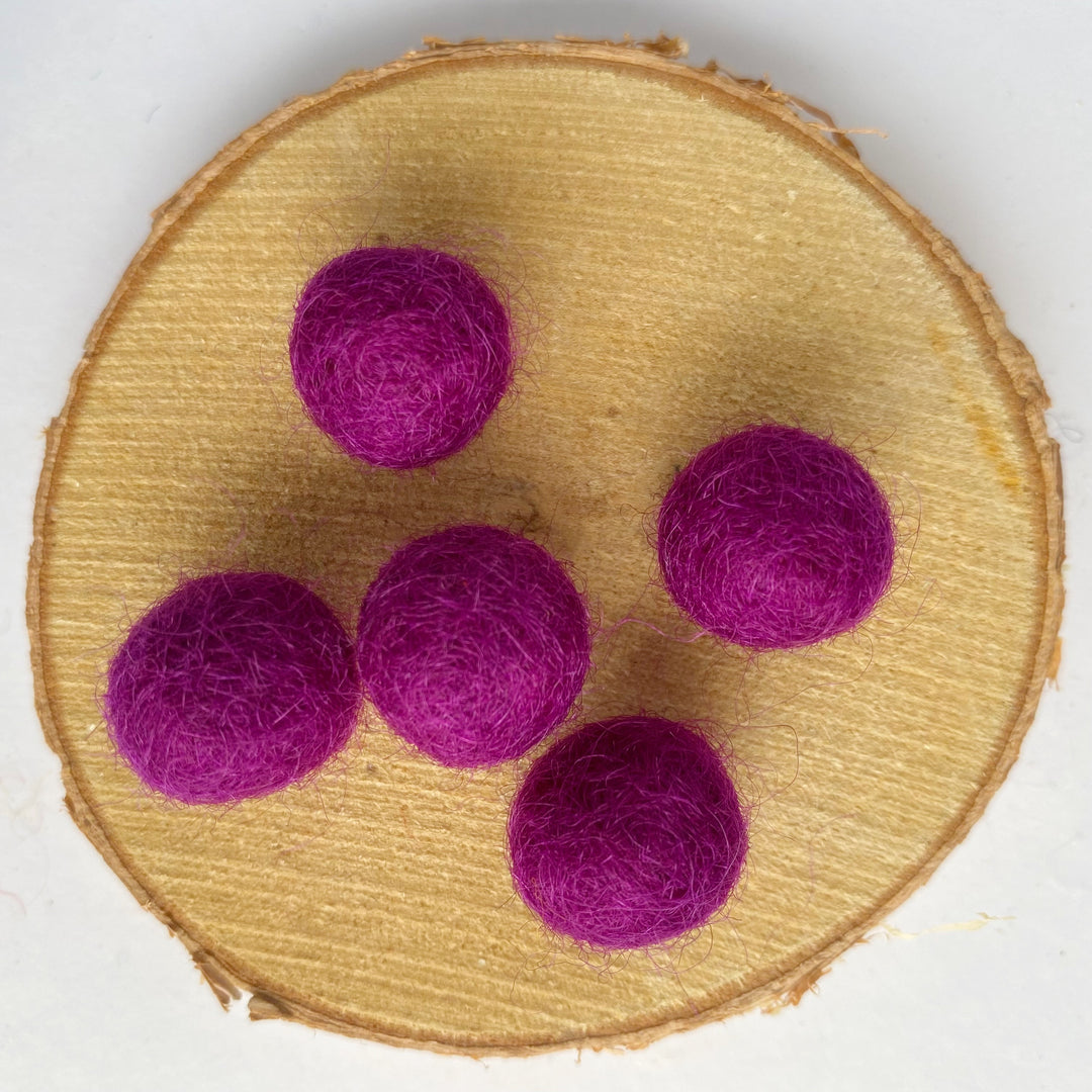 Felt Balls: Plum
