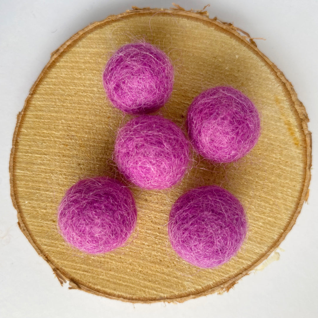 Felt Balls: Amethyst
