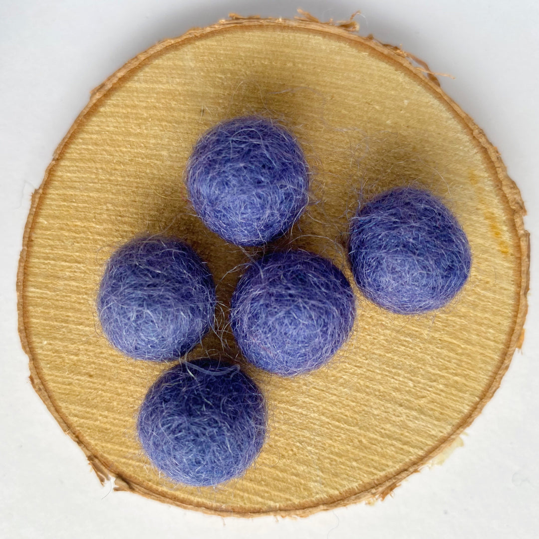 Felt Balls: Smoke Blue