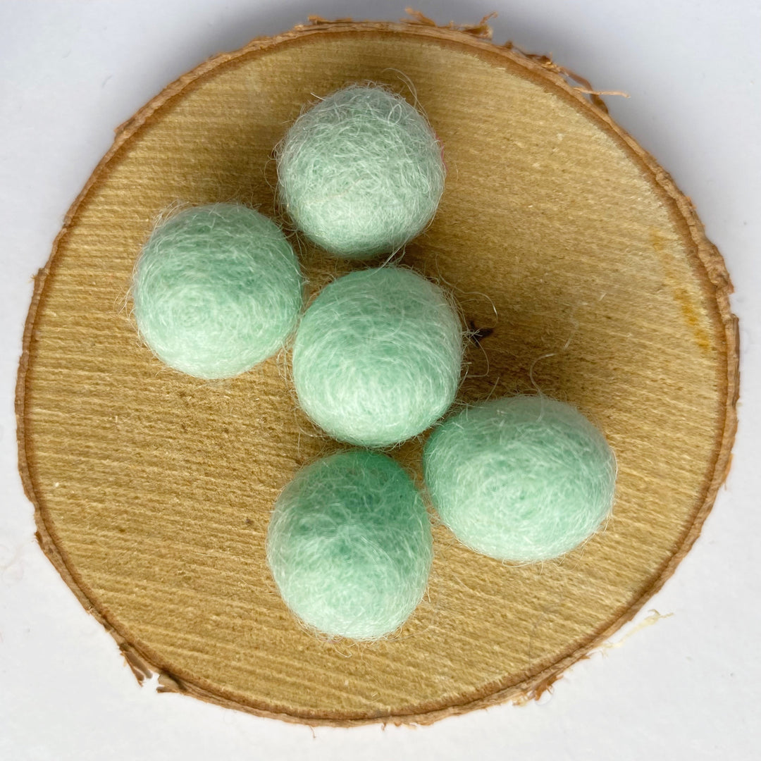 Felt Balls: Mint Blue
