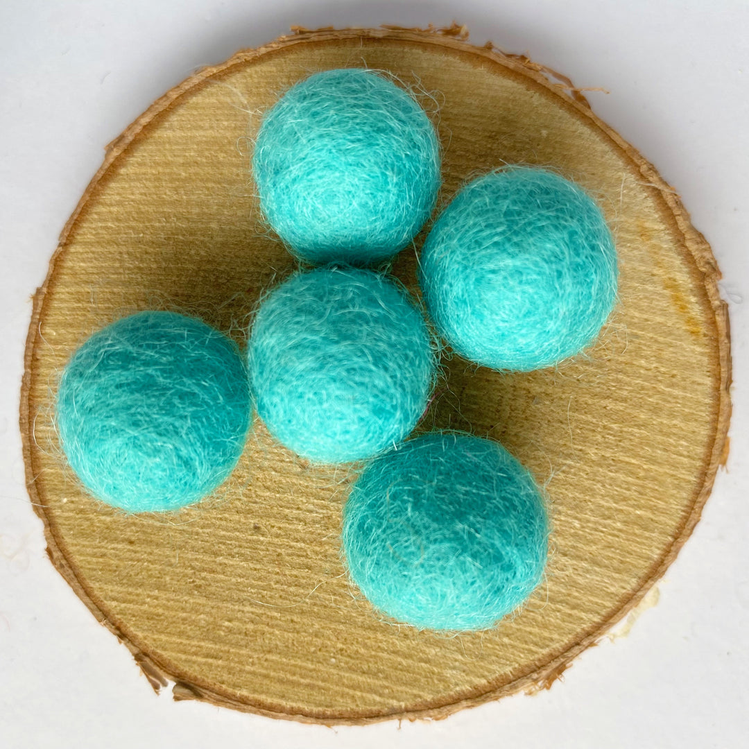 Felt Balls: Light Turquoise