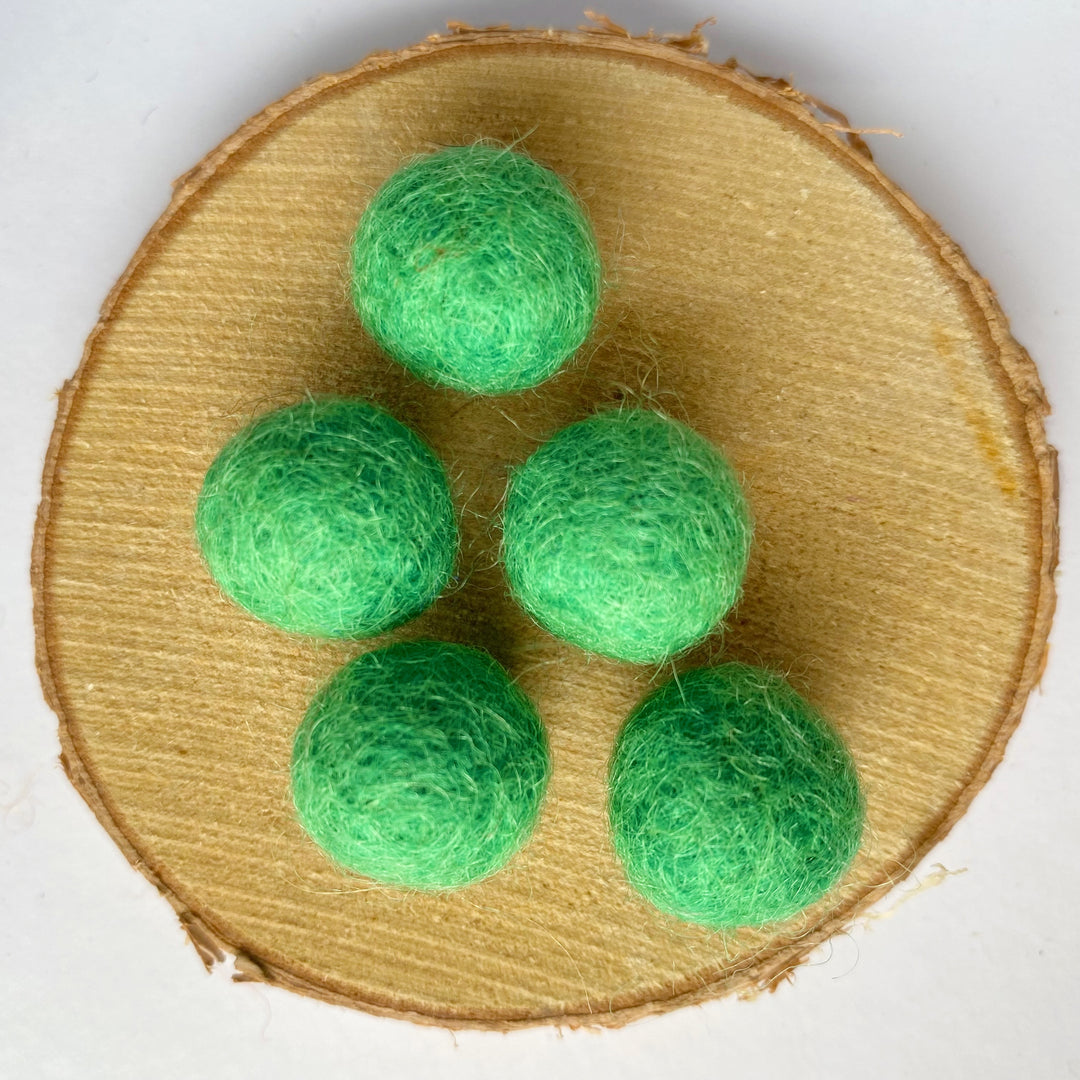 Felt Balls: Forest Green