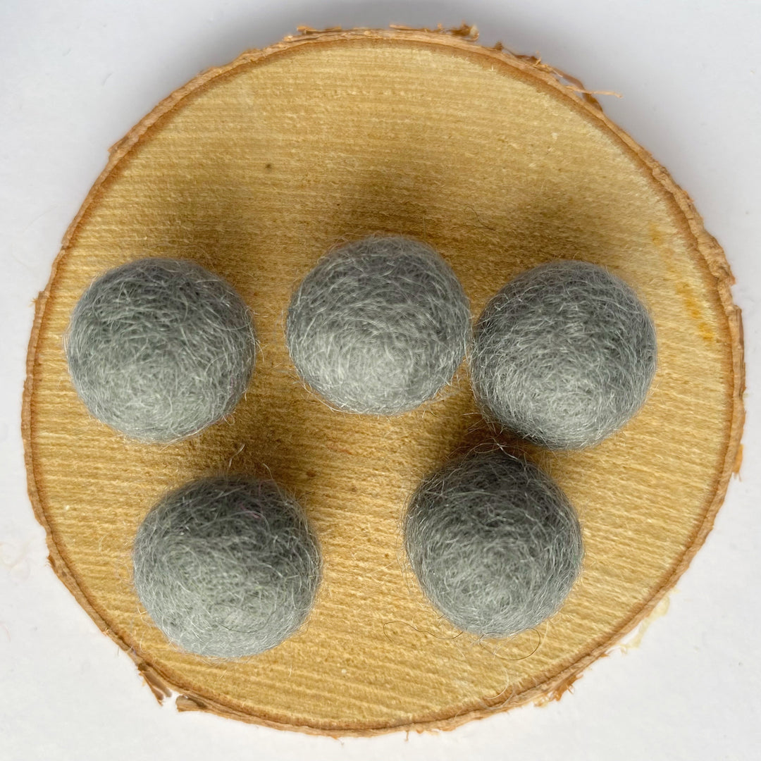 Felt Balls: Slate Grey