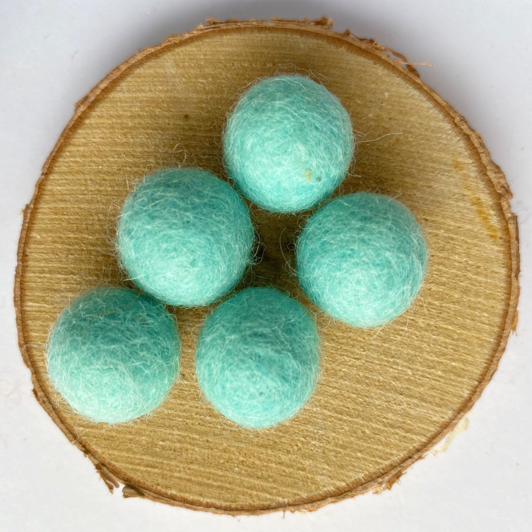 Felt Balls: Deep Mint