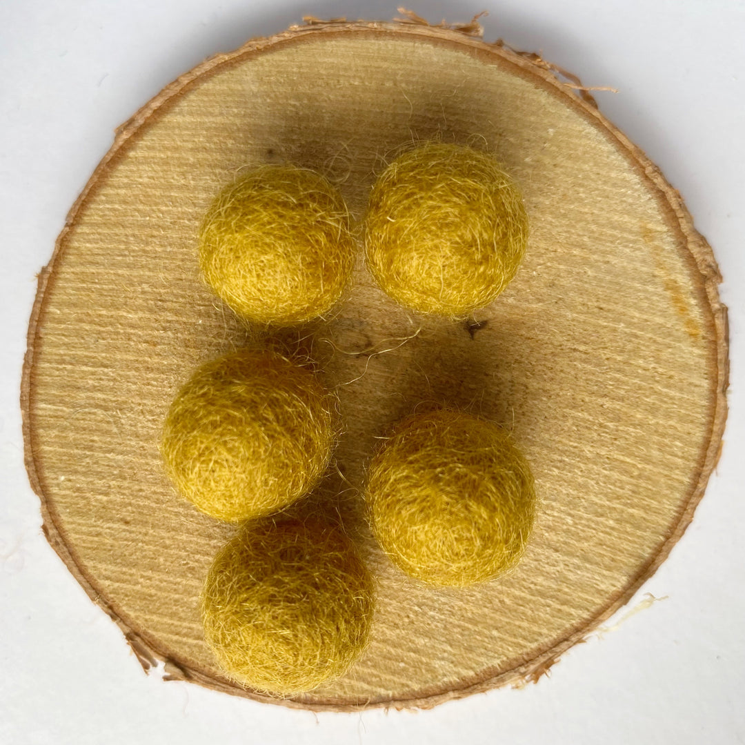 Felt Balls: Dark Goldenrod