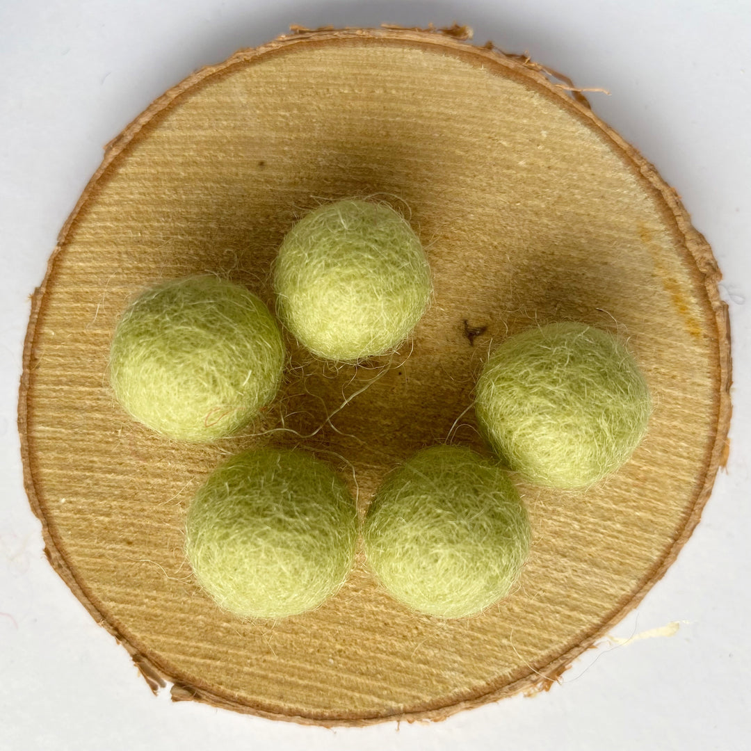 Felt Balls: Light Green
