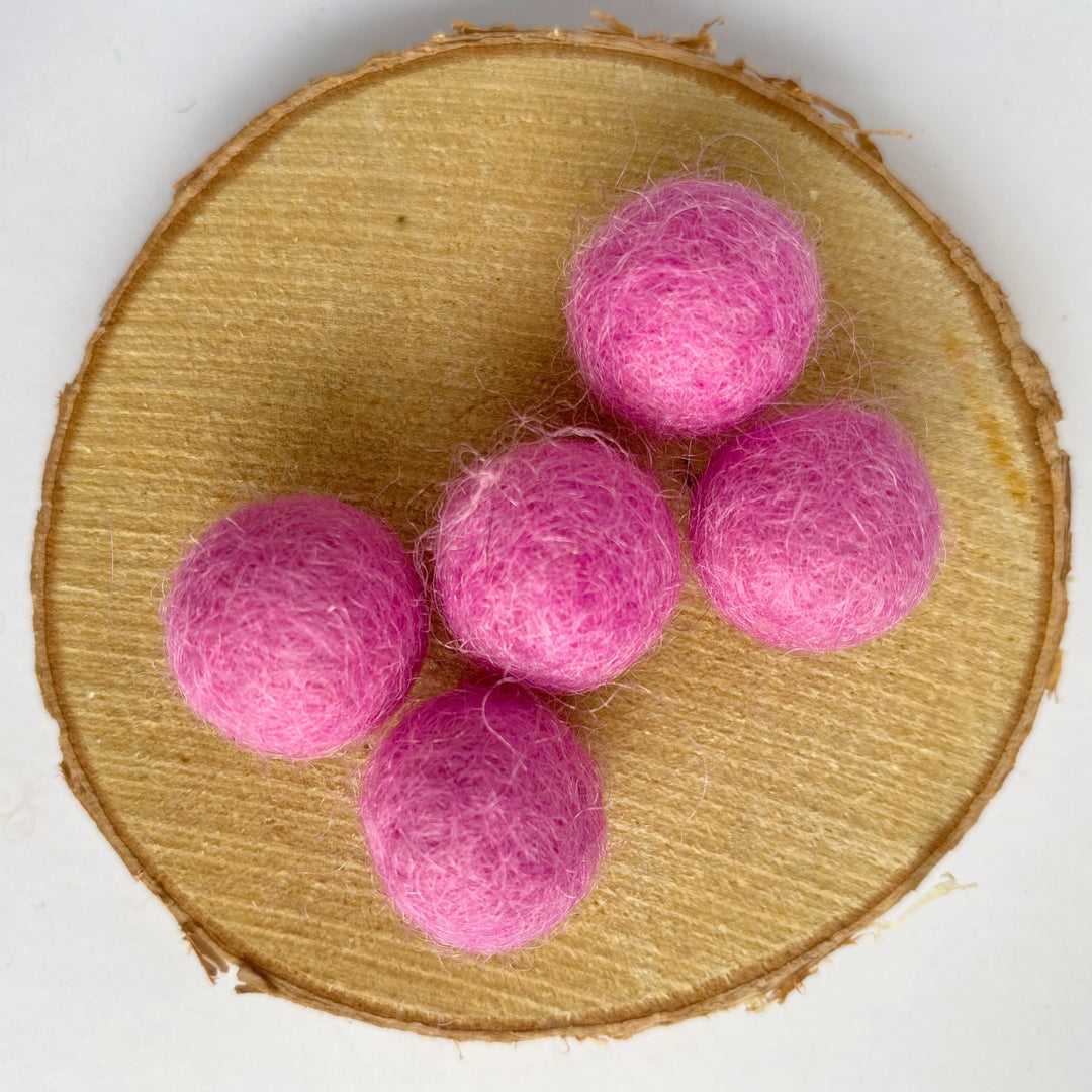 Felt Balls: Tulip Pink