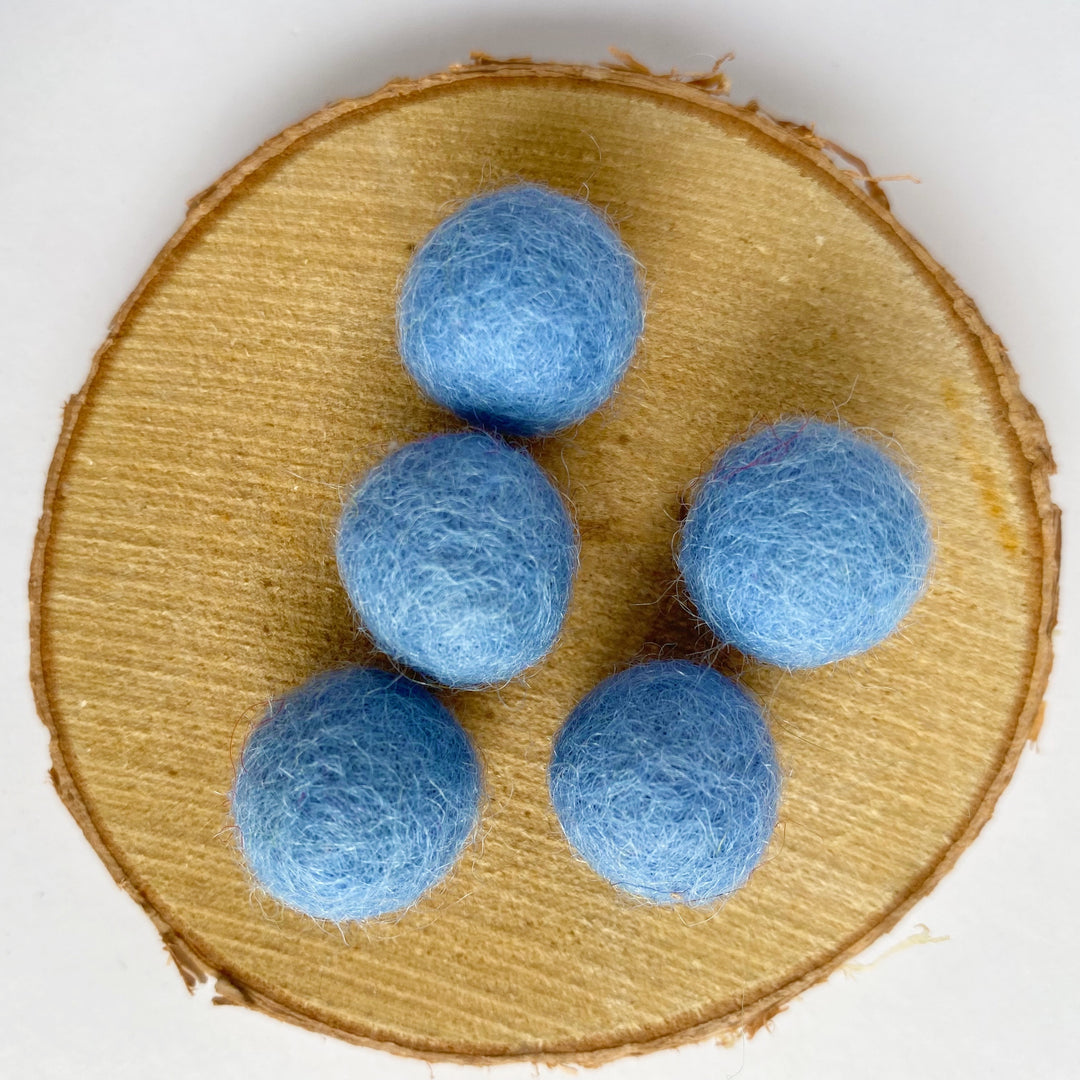 Felt Balls: French Blue