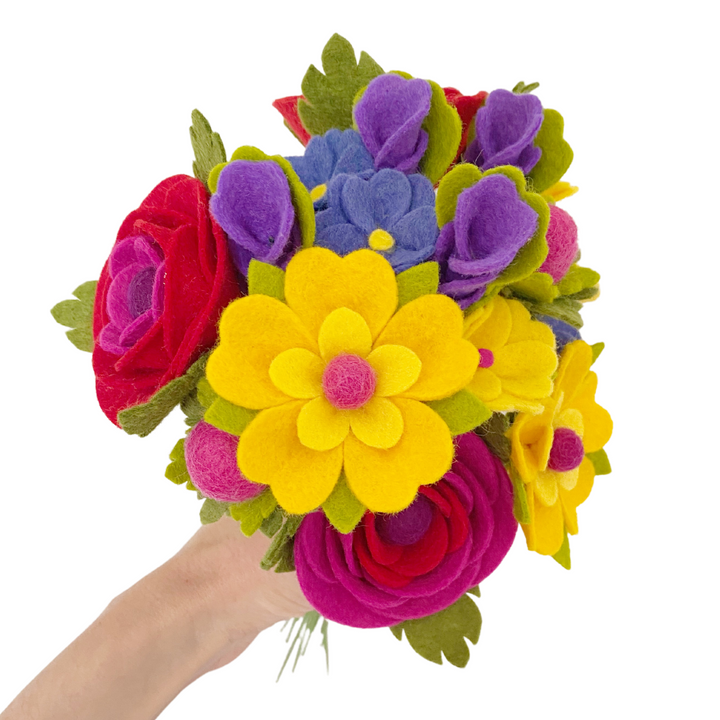 All That Blossoms Bouquet felt flower craft kit by The Handmade Florist