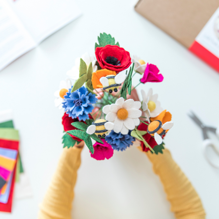 Wild Meadow Bee Bouquet craft kit The Handmade Florist