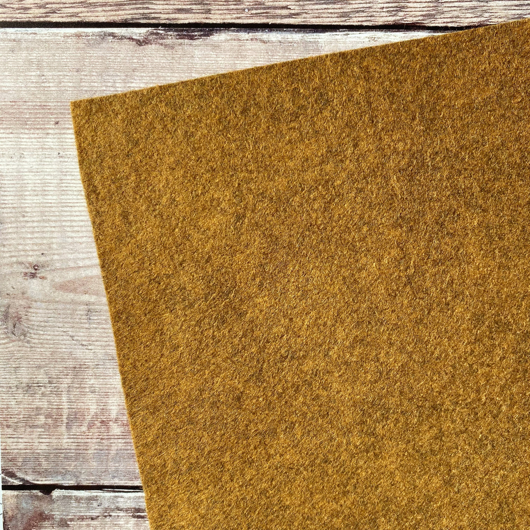 Safari Brown wool blend A4 single felt sheet