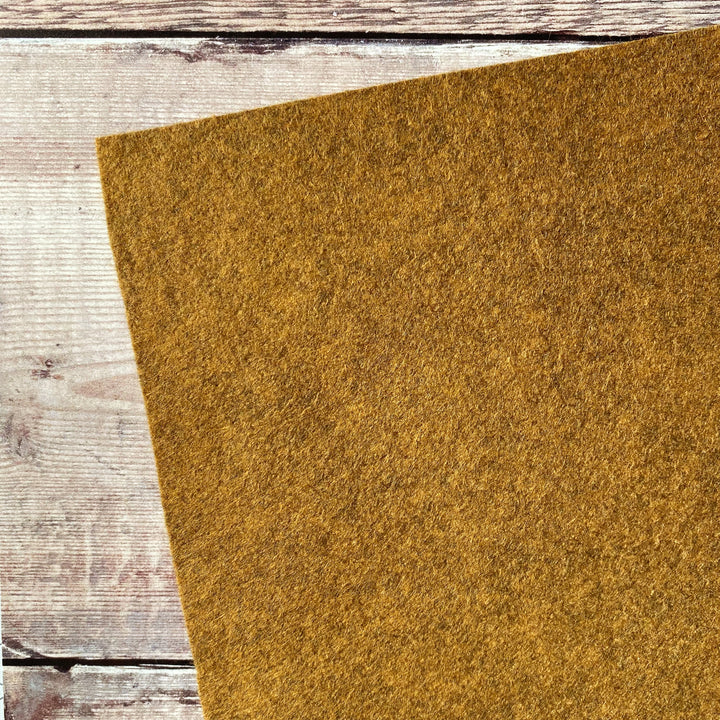 Safari Brown wool blend A4 single felt sheet