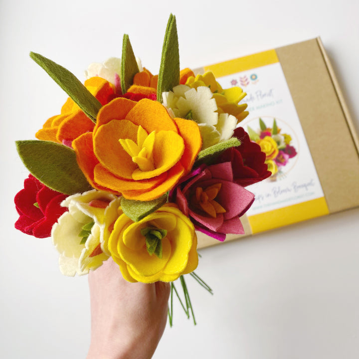 tulips in bloom felt flower craft kit the handmade florist