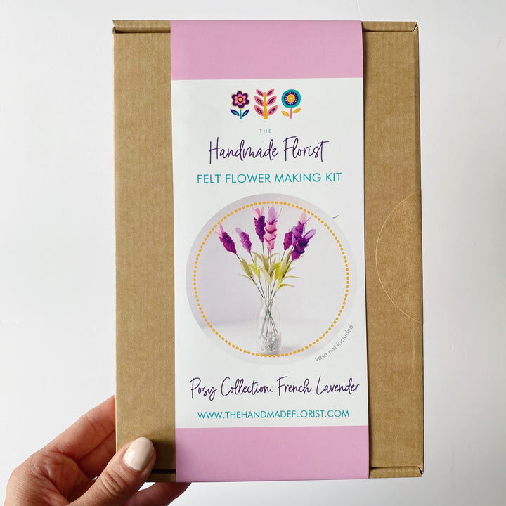 Posy Collection French Lavender felt flower craft kit The Handmade Florist