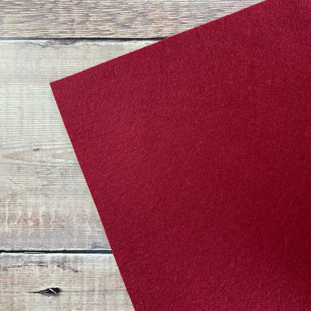 Wool Felt: Garnet