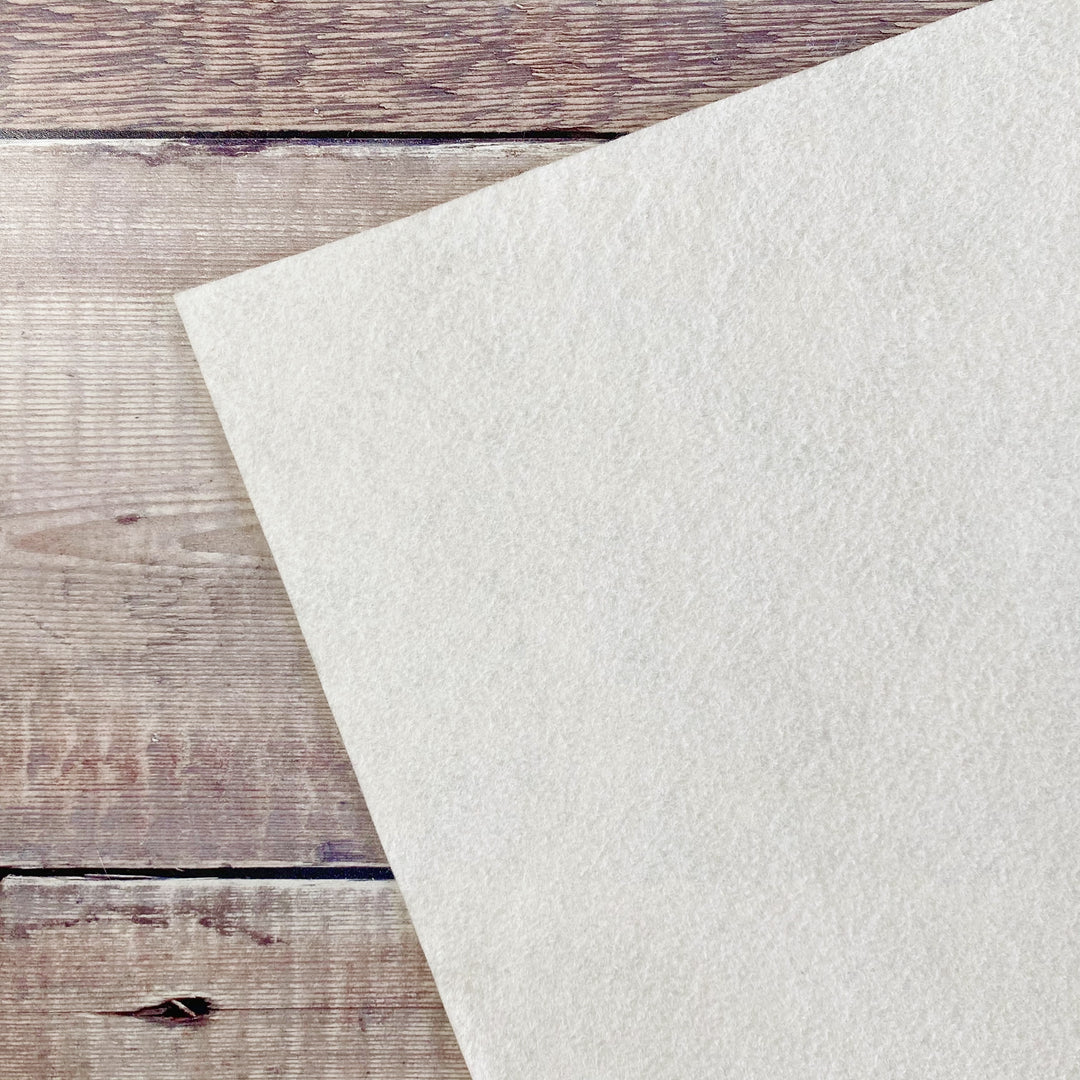 Wool Felt: White