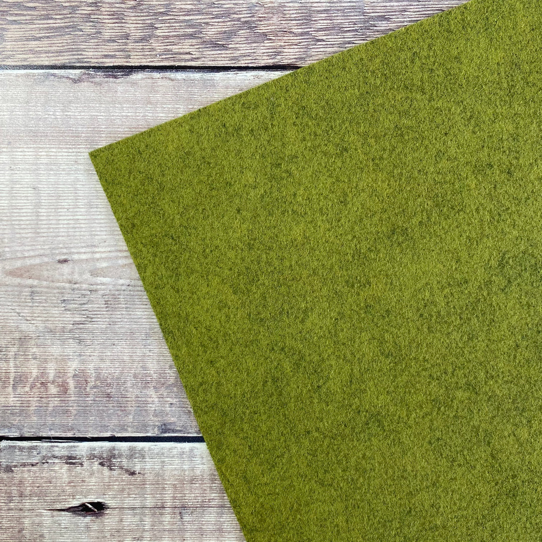Wool Felt: Heathered Green