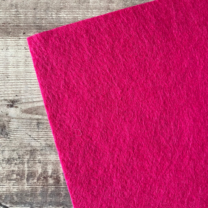 wool blend felt fuchsia -the handmade florist