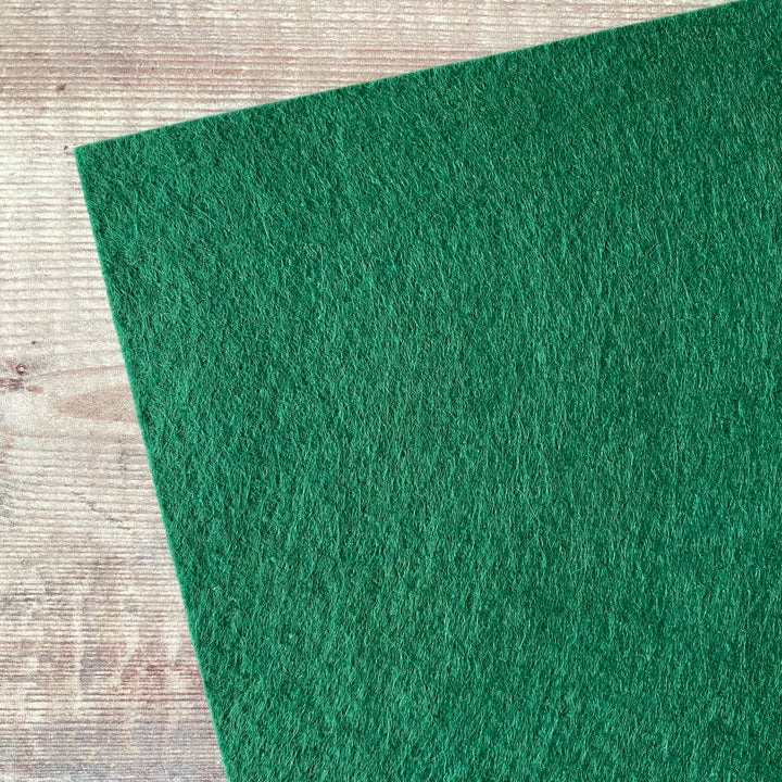 wool blend felt tree green - hunter green -the handmade florist