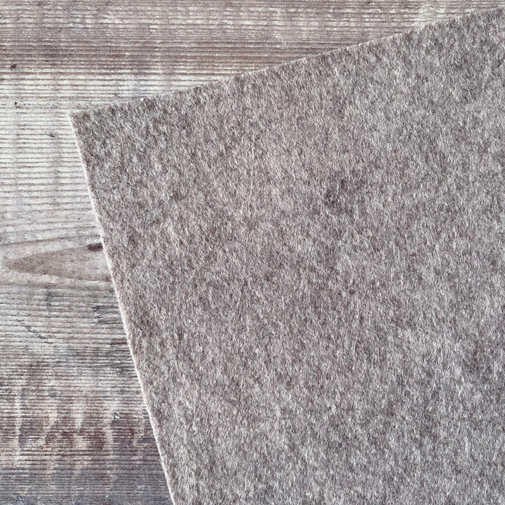 wool blend felt sunset grey - driftwood - the handmade florist