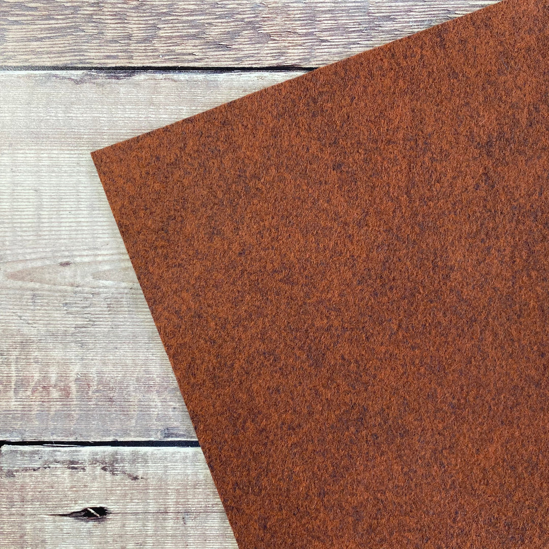 Wool Felt: Heathered Brown
