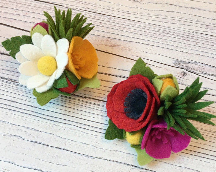 Wild Meadow Brooch Set craft kit