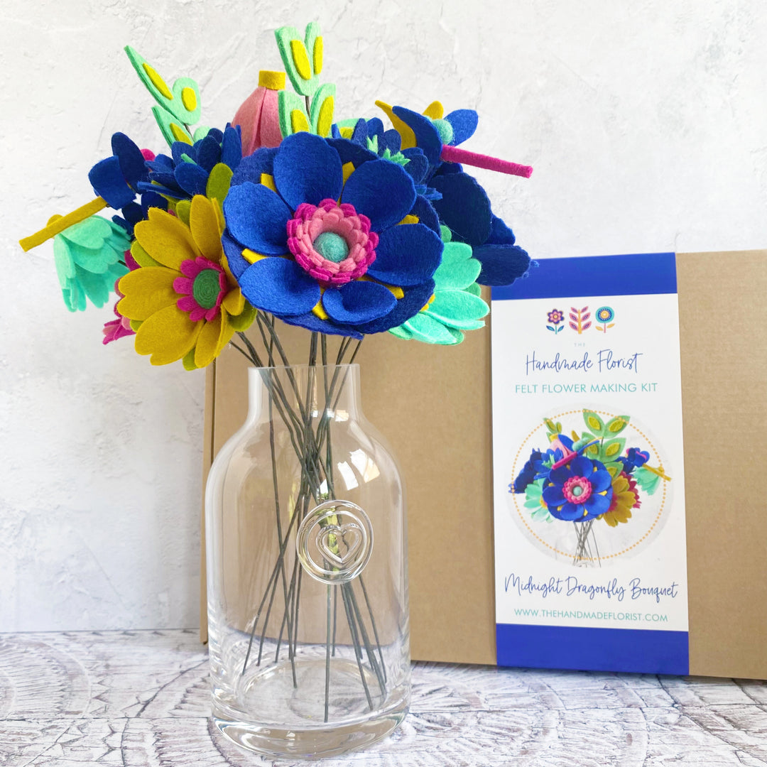 Midnight Dragonfly Bouquet craft kit