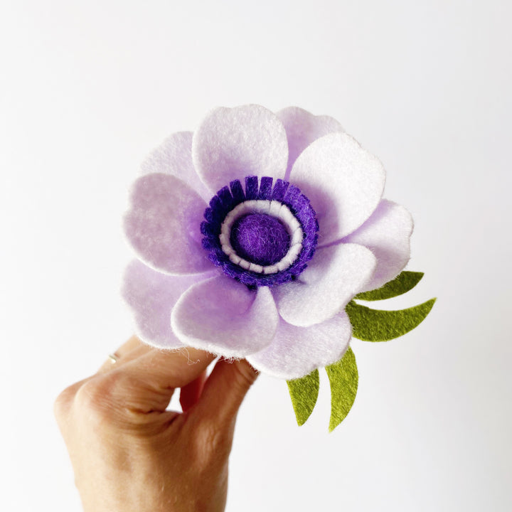 Posy Collection Anemones felt flower craft kit The Handmade Florist