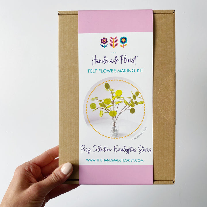 Posy Collection Eucalyptus Stems felt flower craft kit The Handmade Florist
