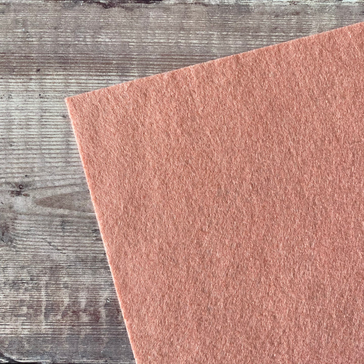 wool blend felt blush pink - blushing bride - the handmade florist