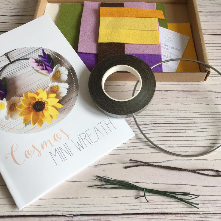 Cosmos Mini Wreath craft kit