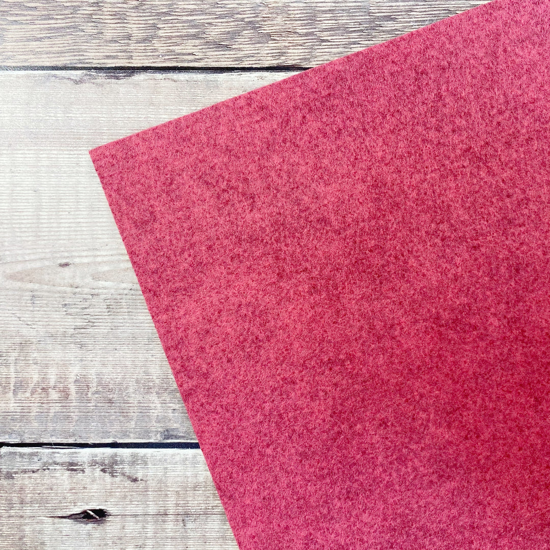 Wool Felt: Ruby Pink