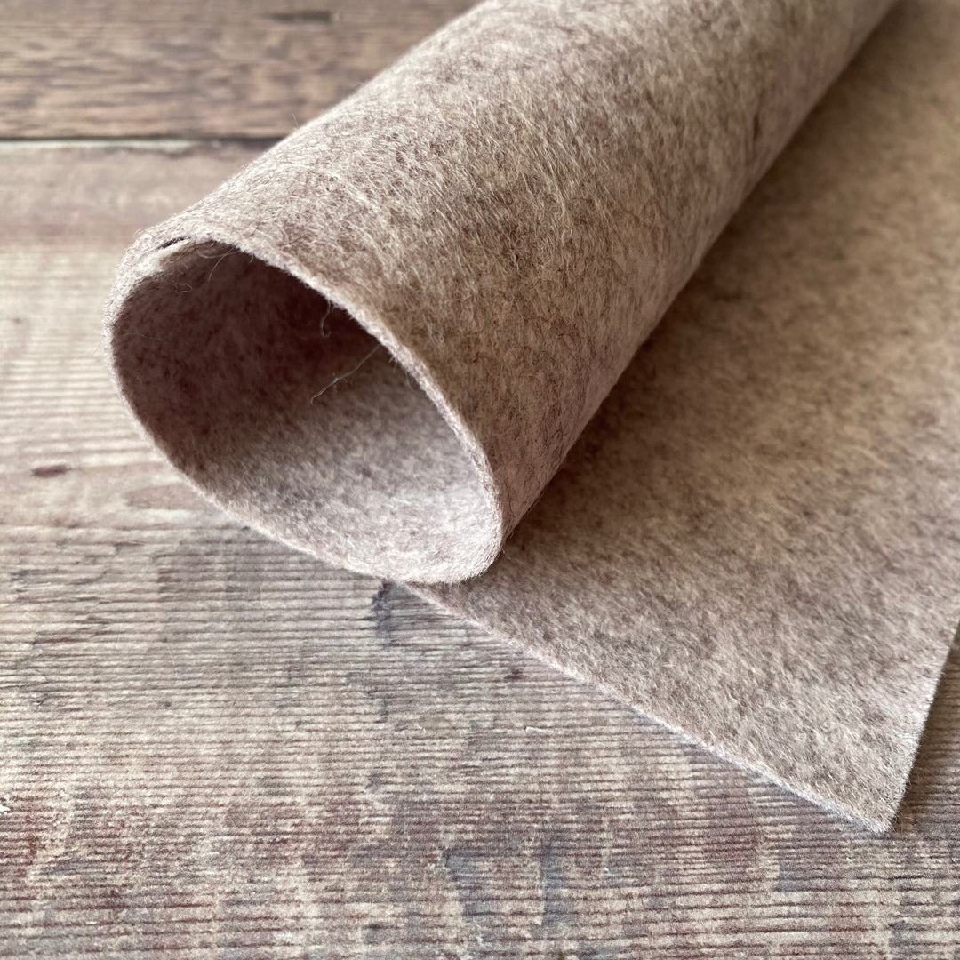 wool blend felt sunset grey - driftwood - the handmade florist
