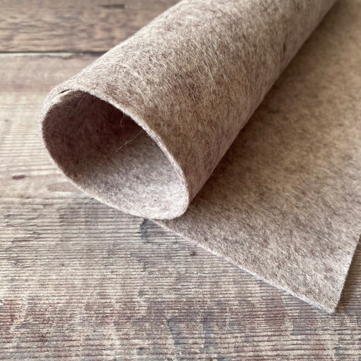 wool blend felt sunset grey - driftwood - the handmade florist