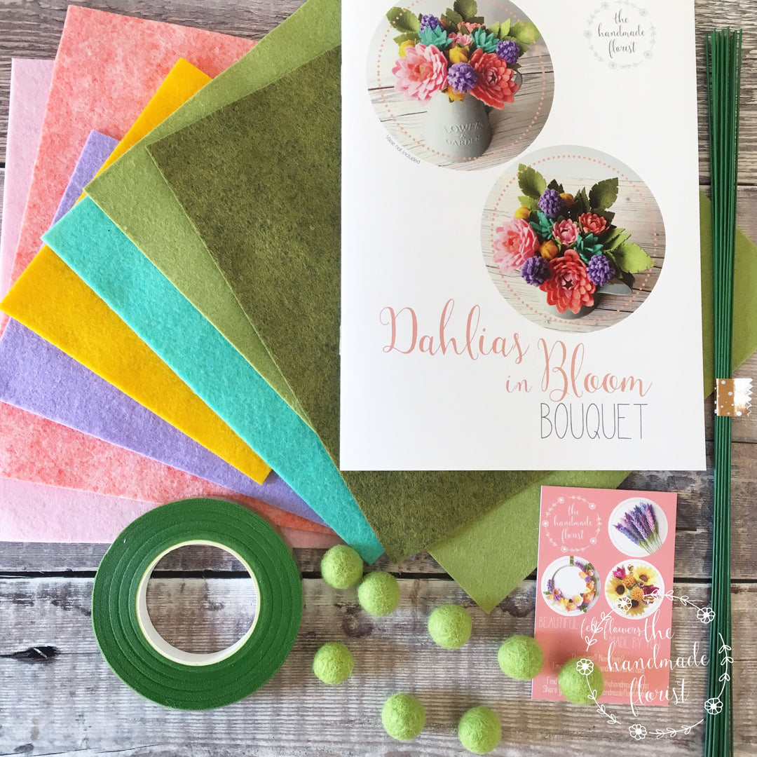 Dahlias in Bloom Bouquet craft kit