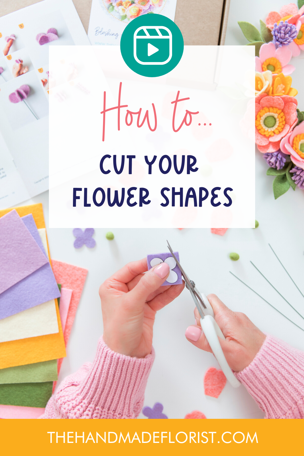 How to cut your felt flower shapes