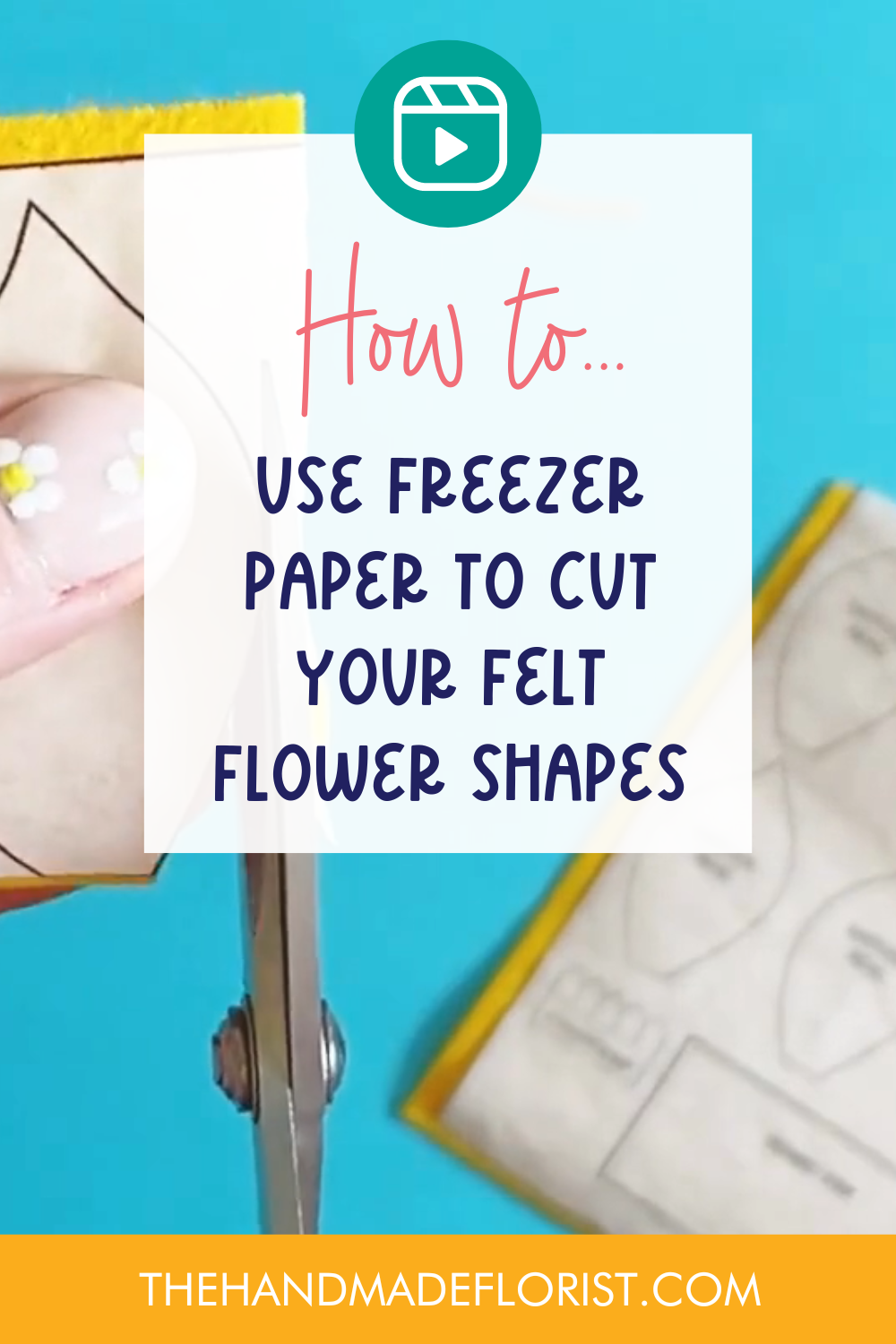 How to use freezer paper to cut your felt flower shapes