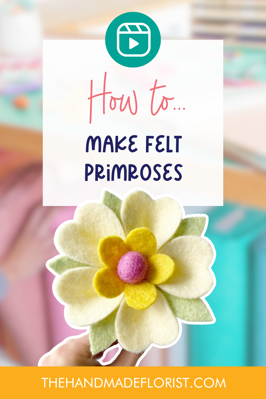 DIY Felt Primrose Tutorial: Create realistic spring flowers