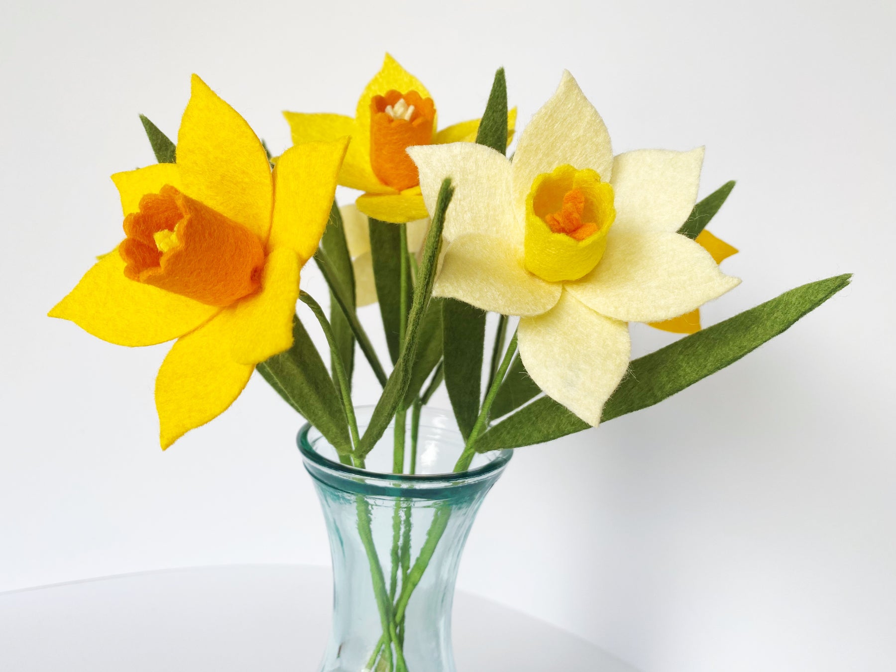 Learn to make felt daffodils with The Handmade Florist 