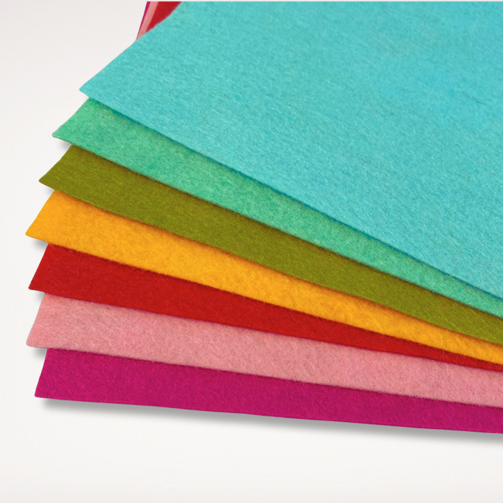 merry and bright colour palette wool blend felt pack