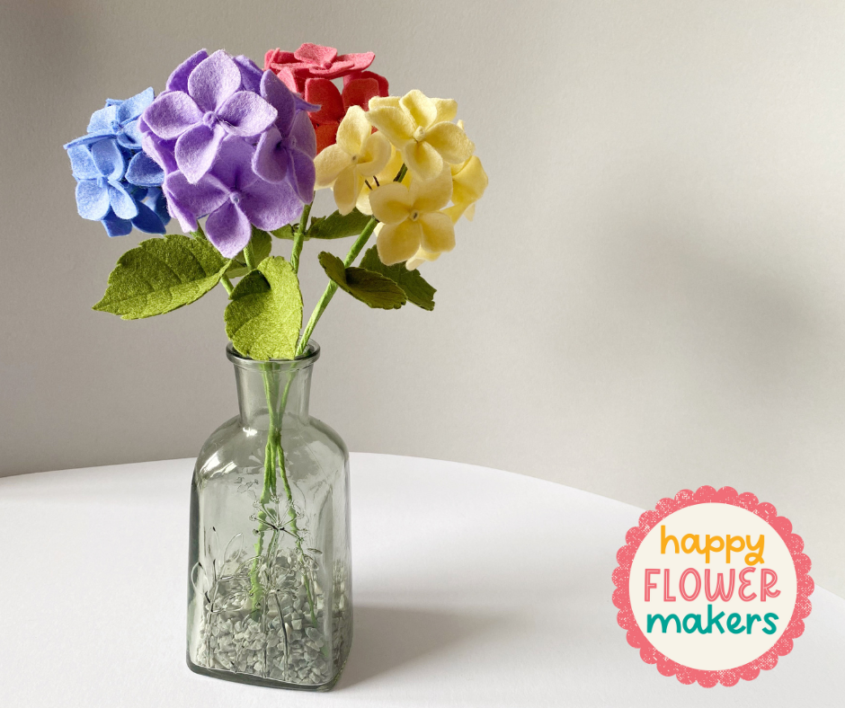 Happy Flower Makers felt flower club from The Handmade Florist 