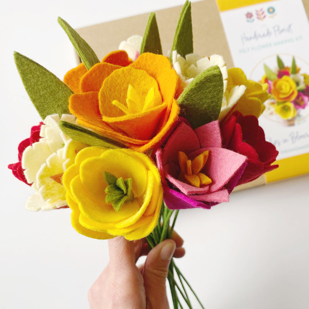 The Handmade Florist felt tulips DIY craft kit