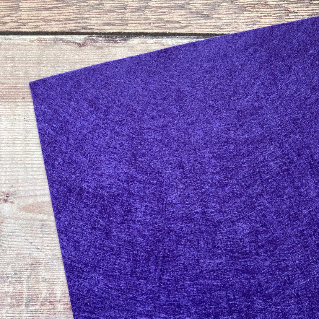 Wool felt for crafting purple