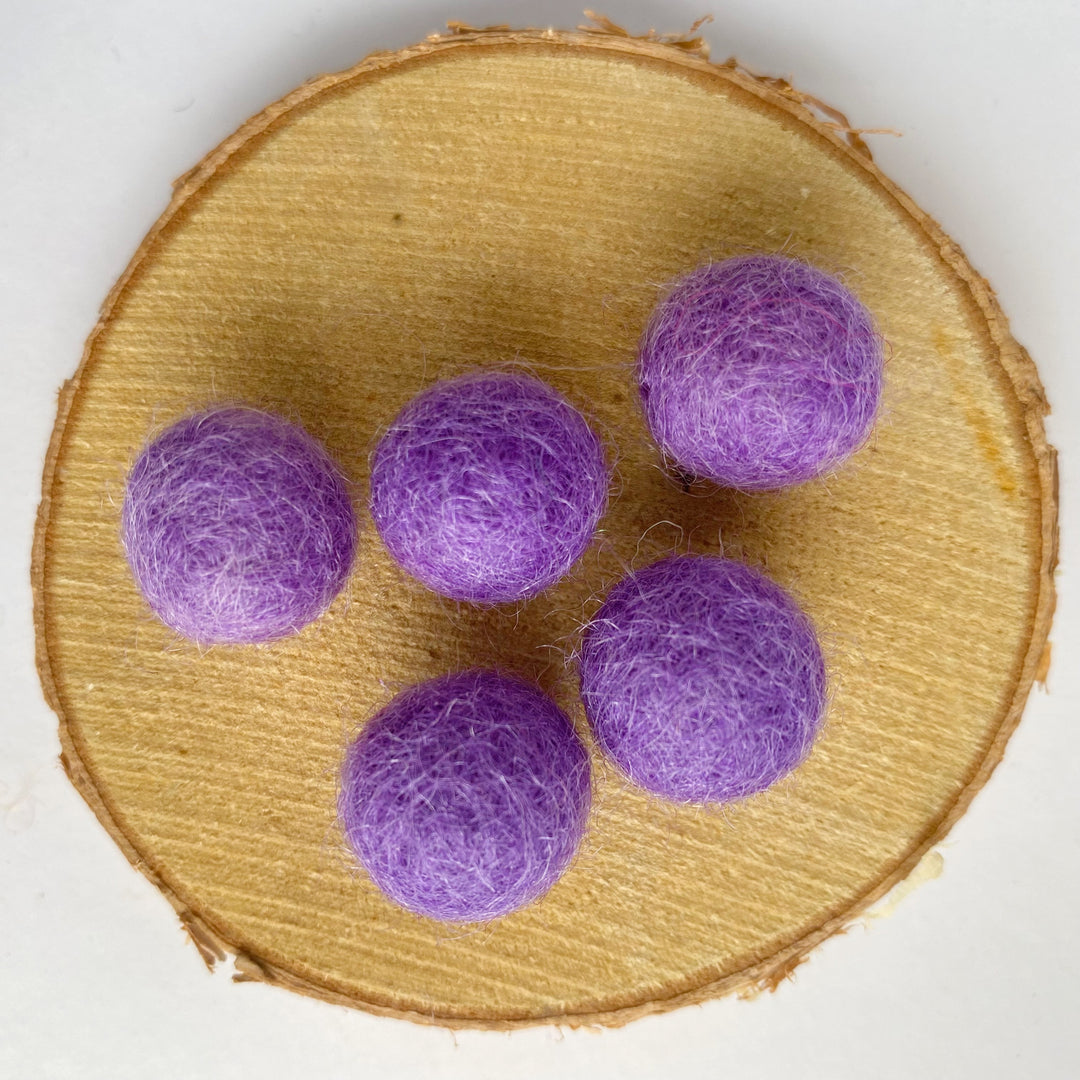 Felt Balls: Lavender