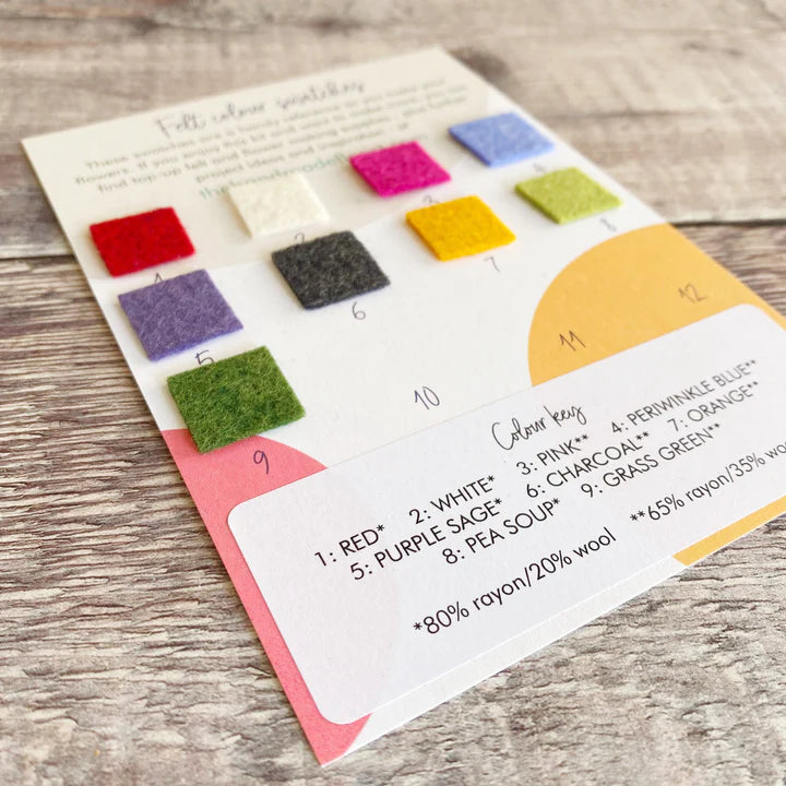 Makealong 2024: Felt colour swatch card - Spring/Summer Series